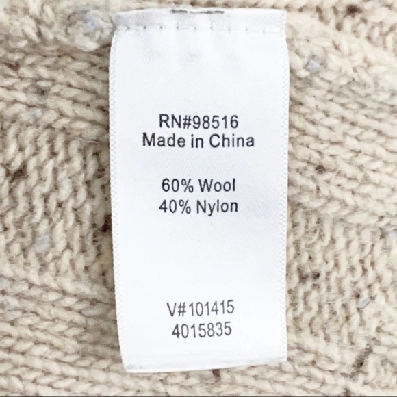 Coldwater Creek Tan Grandpa Sweater Cardigan XL - Picture 8 of 9